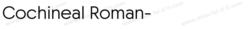 Cochineal Roman字体转换